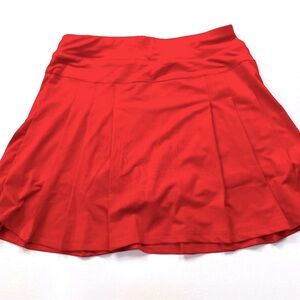 Eishopeer Red Pleated Sport Skirt Size XS